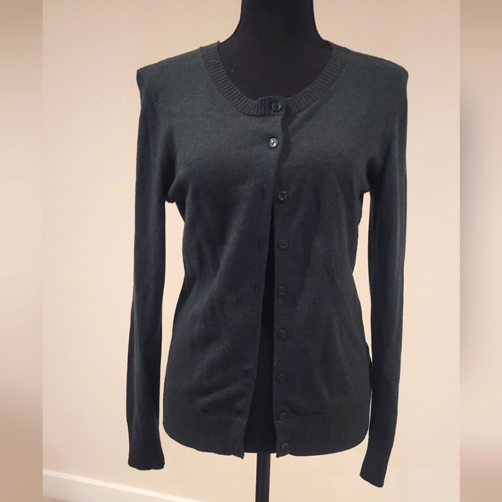 Gap Dark Green Button Down Sweater Small